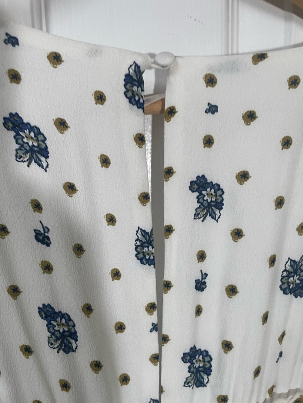 Free People Dress Mini Large Milkmaid Cottagecore Two Faces Ruffle Summer Boho - Picture 6 of 11